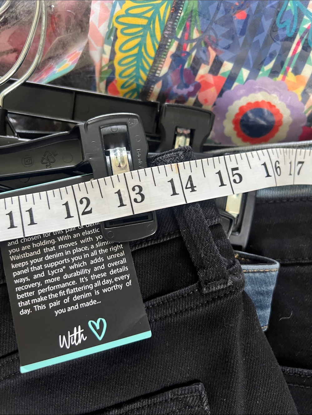 LuLaRoe Black Jean Roll-Cuff Boyfriend Shorts - Picture 4 of 4